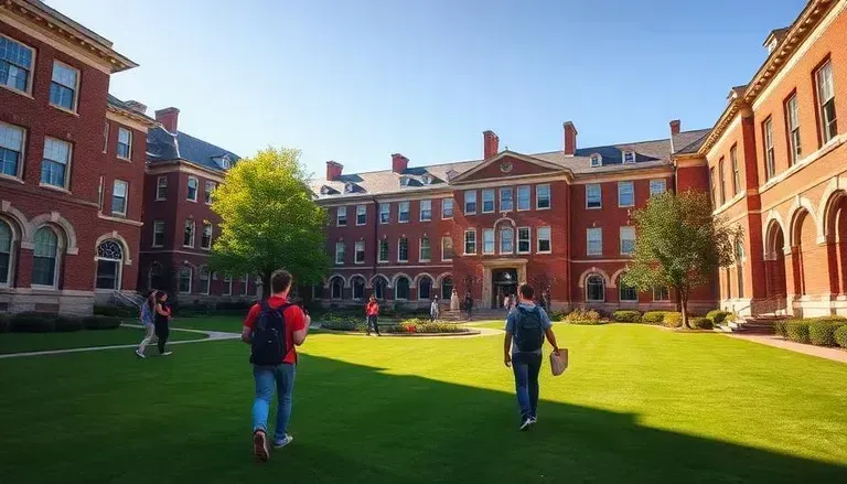 University campus representing education investment value